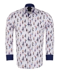 Printed Long Sleeved Shirt SL 7340 - Thumbnail