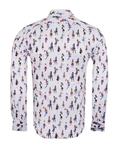 Printed Long Sleeved Shirt SL 7340