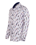 Printed Long Sleeved Shirt SL 7340 - Thumbnail