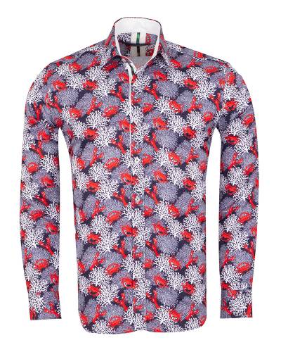 MAKROM - Printed Long Sleeved Shirt SL 7462