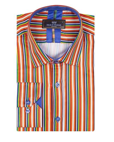 MAKROM - Printed Long Sleeved Shirt SL 7465 (1)