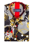 Printed Mens Satin Shirt SL 7480 - Thumbnail