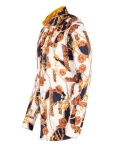 Printed Mens Satin Shirt SL 7481 - Thumbnail