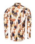Printed Mens Satin Shirt SL 7481 - Thumbnail