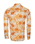 Printed Mens Satin Shirt SL 7484 - Thumbnail