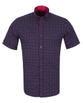 Printed Short Sleeved Mens Shirt SS 7240 - Thumbnail