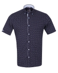 Printed Short Sleeved Mens Shirt SS 7240 - Thumbnail