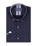 Printed Short Sleeved Mens Shirt SS 7240 - Thumbnail