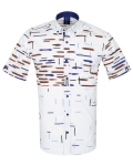 Printed Short Sleeved Mens Shirt SS 7241 - Thumbnail