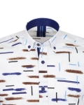 Printed Short Sleeved Mens Shirt SS 7241 - Thumbnail