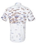 Printed Short Sleeved Mens Shirt SS 7241 - Thumbnail