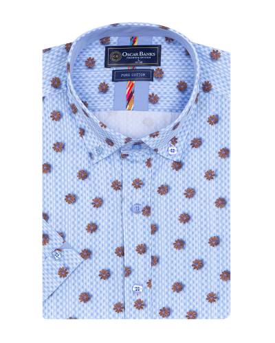 Oscar of Sweden Flower Print Shirt - Mens Shirts: O&C Butcher