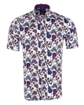 Printed Short Sleeved Mens Shirt SS 7606 - Thumbnail