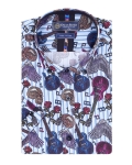 Printed Short Sleeved Mens Shirt SS 7607 - Thumbnail