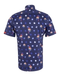 Printed Short Sleeved Mens Shirt SS 7611 - Thumbnail