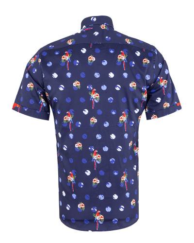 Oscar Banks - Printed Short Sleeved Mens Shirt SS 7611 (1)