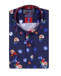 Printed Short Sleeved Mens Shirt SS 7611 - Thumbnail