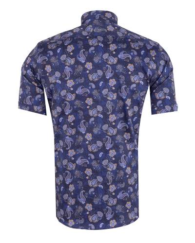 Oscar Banks - Printed Short Sleeved Mens Shirt SS 7612 (1)