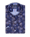 Printed Short Sleeved Mens Shirt SS 7612 - Thumbnail