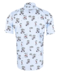 Printed Short Sleeved Mens Shirt SS 7613 - Thumbnail