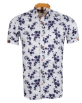 Printed Short Sleeved Mens Shirt SS 7892 - Thumbnail