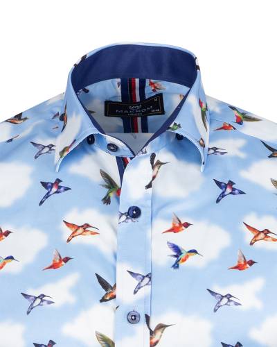 MAKROM - Printed Short Sleeved Mens Shirt SS 7894 (1)