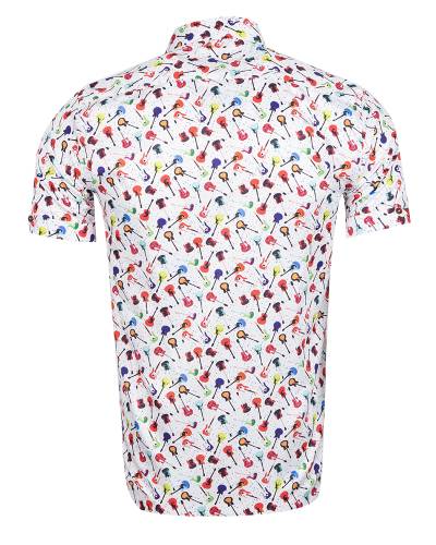 Printed Short Sleeved Mens Shirt SS 7895