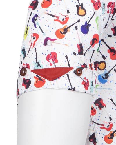 Printed Short Sleeved Mens Shirt SS 7895