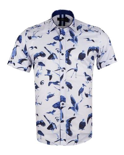 Short Sleeved Printed Men Shirt SS 6650