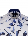 Short Sleeved Printed Men Shirt SS 6650 - Thumbnail