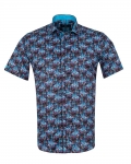 Short Sleeved Printed Men Shirt SS 6652 - Thumbnail