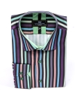 Striped Long Sleeved Mens Shirt SL 7200 - Thumbnail