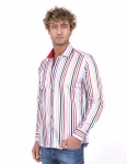 Striped Long Sleeved Mens Shirt SL 7200 - Thumbnail