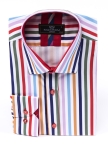 Striped Long Sleeved Mens Shirt SL 7200 - Thumbnail