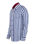 Striped Long Sleeved Mens Shirt SL 7245 - Thumbnail