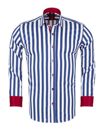 Striped Long Sleeved Mens Shirt SL 7245