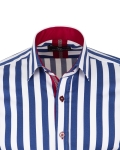 Striped Long Sleeved Mens Shirt SL 7245 - Thumbnail