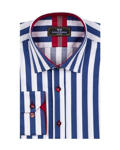Striped Long Sleeved Mens Shirt SL 7245