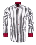 Striped Long Sleeved Mens Shirt SL 7248 - Thumbnail