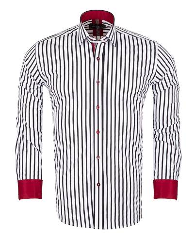 Striped Long Sleeved Mens Shirt SL 7248