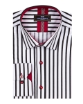 Striped Long Sleeved Mens Shirt SL 7248 - Thumbnail