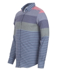 Striped Long Sleeved Mens Shirt SL 7466 - Thumbnail