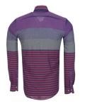 Striped Long Sleeved Mens Shirt SL 7466 - Thumbnail