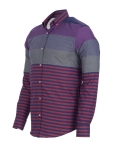 Striped Long Sleeved Mens Shirt SL 7466 - Thumbnail