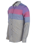 Striped Long Sleeved Mens Shirt SL 7466 - Thumbnail