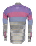 Striped Long Sleeved Mens Shirt SL 7466 - Thumbnail