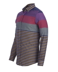 Striped Long Sleeved Mens Shirt SL 7466 - Thumbnail