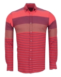 Striped Long Sleeved Mens Shirt SL 7466 - Thumbnail