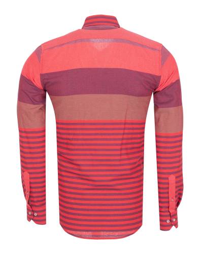 Striped Long Sleeved Mens Shirt SL 7466