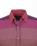 Striped Long Sleeved Mens Shirt SL 7466 - Thumbnail